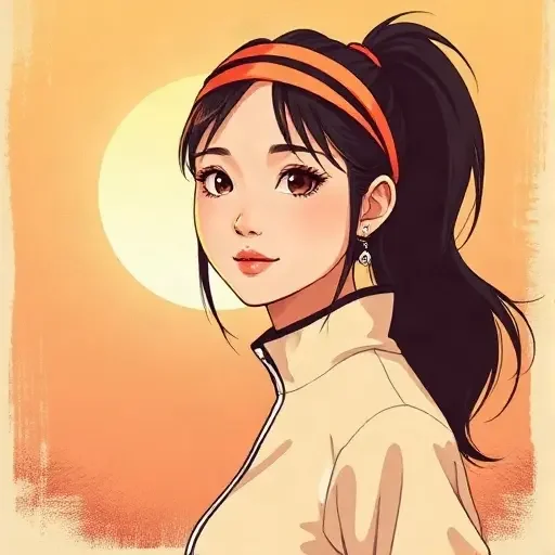 作者澜海头像插画，竞技热血派